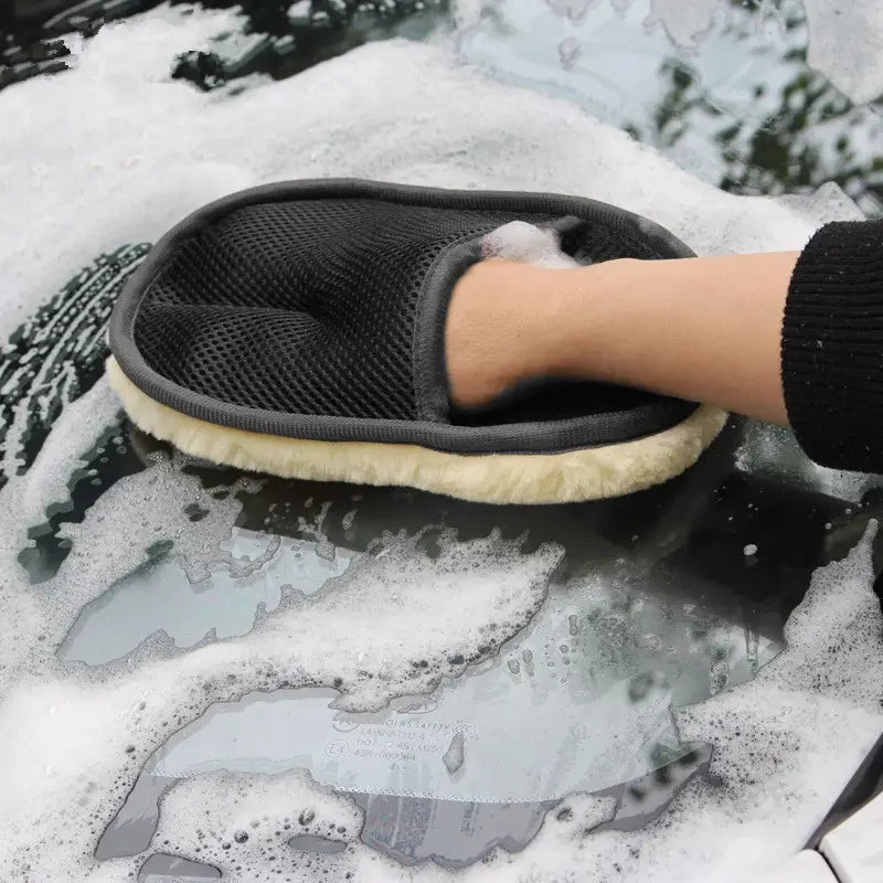 Car Wash Gloves and Glass Cleaning Tool Set