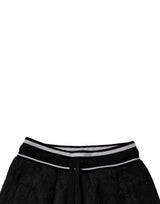 Dolce & Gabbana Black Mid Waist Jogger Men Sweatpants Pants