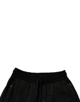 Dolce & Gabbana Black Cotton Sweatshorts Men Bermuda Shorts