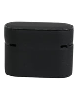 Dolce & Gabbana Black Orange Silicone Embossed Logo Airpods Case