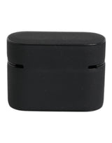 Dolce & Gabbana Black Orange Silicone Embossed Logo Airpods Case