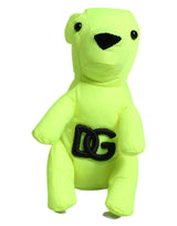 Dolce & Gabbana Green Bear Embroidered Logo Keychain Clasp Keyring