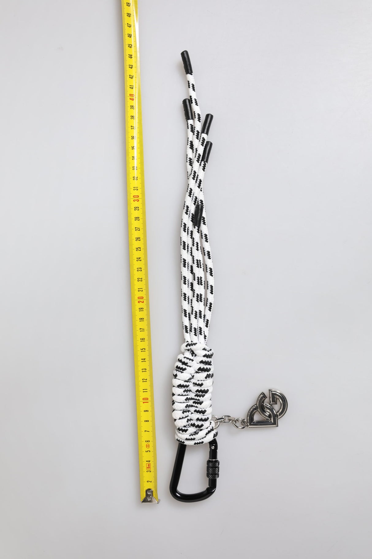 Dolce & Gabbana Multicolor Tape String DG Logo Keychain Polyester Keyring