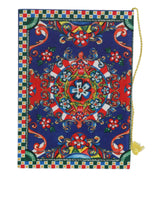 Dolce & Gabbana Multicolor Polyester Carretto Siciliano Print Notebook