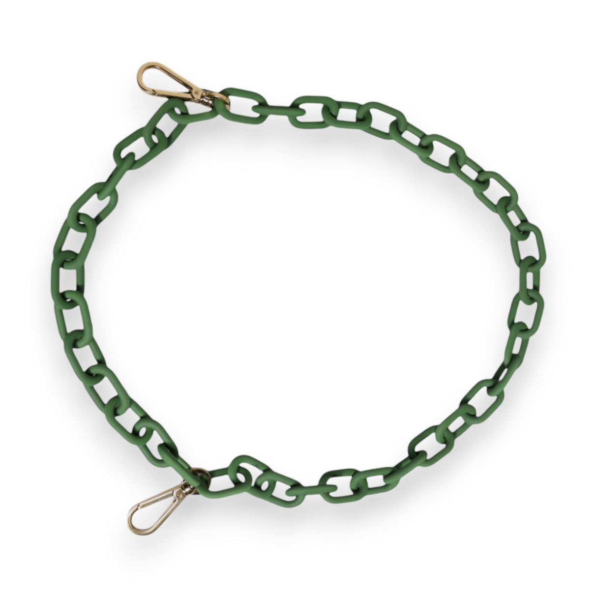 Dolce & Gabbana Green Plexy Acrylic Chunky Gold Hardware Wallet Chain