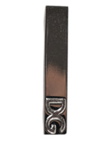 Dolce & Gabbana Silver Tone Brass Logo Branded Tie Clip Bar