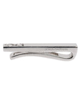 Dolce & Gabbana Silver Tone Brass Logo Branded Tie Clip Bar
