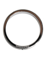 Dolce & Gabbana Silver Tone Brass Clear Crystal DG Logo Ring