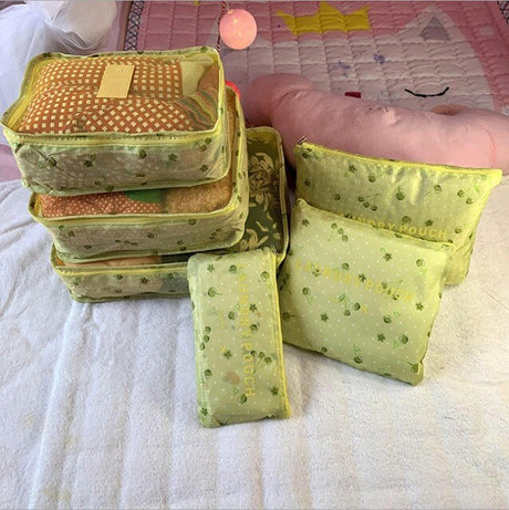 Fashionable Waterproof Travel Storage Cube Set of 6