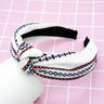 Artistic Striped Headband for Bathing and Makeup