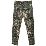 Dolce & Gabbana Green Cotton Casual Pants