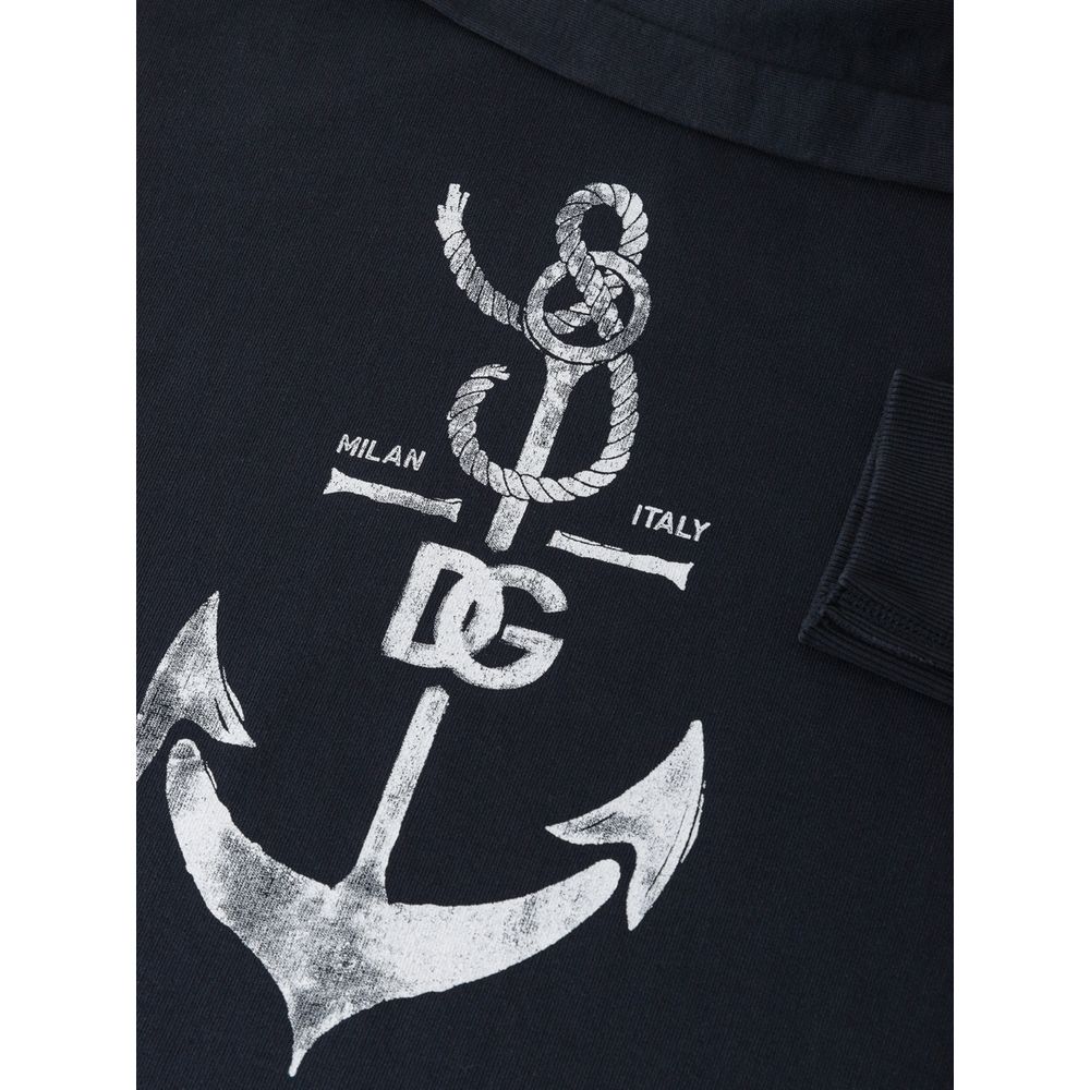 Dolce & Gabbana Blue Cotton Sweatshirt