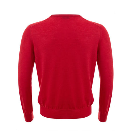 Gran Sasso Red Wool Sweatshirt