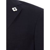 Lardini Blue Cotton Blazer