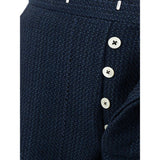 Thom Browne Blue Marabou Casual Pants