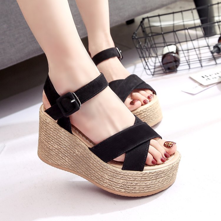 Women's Wedge Sandals Summer Casual Thick Sole 2019