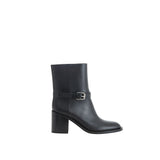 Burberry Black Leather Ankle Boots