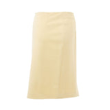 Lardini Yellow Viscose Midi Skirt