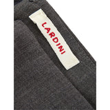 Lardini Gray Wool Midi Skirt