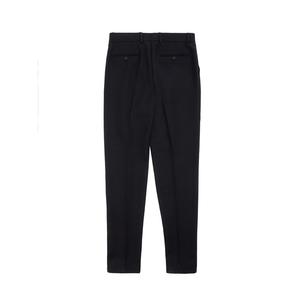 Dolce & Gabbana Black Polyester Dress Pants