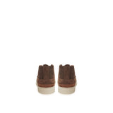 Lardini Brown Suede Leather Athletic Sneakers