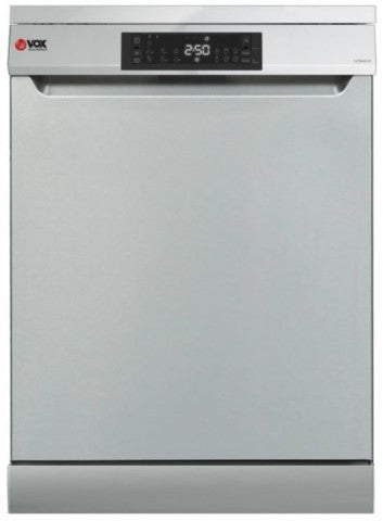 LAVE-VAISSELLE VOX 60 CM, E, 15 SETS, 7 PROGRAMMES, VERROUILLAGE DE SÉCURITÉ, DÉMARRAGE DIFFÉRÉ, RAPIDE 30 MIN, (HxLxP) 59,8x85x59,8cm, INOX