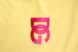 Dolce & Gabbana Yellow Cotton Logo Collared Polo T-shirt