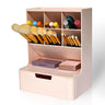Tidyladyo Makeup organizer with Drawer-Makeup Brush organizer Cosmetics Storage for skincareVanityMakeup.Great for DresserBathroom (pink)