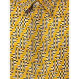 Fendi Yellow Silk Shortsleeve Shirt