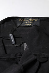 Dolce & Gabbana Black Sleeveless Bodycon Women Jumpsuit Dress