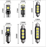 23pcs LED Car Interior Reading Light Set T10 5050 W5W