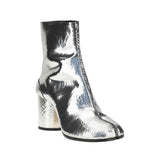 Margiela Gray Calf Leather Bos Taurus Ankle Boots