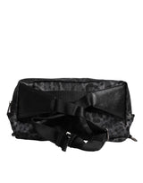 Dolce & Gabbana Black Gray Leopard DG Logo Belt Waist Fanny Pack Bag