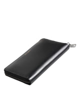 Dolce & Gabbana Black Blue Exotic Leather Embossed Continental Wallet