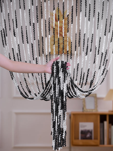 Multi-Color Threaded Curtain for Home Decor