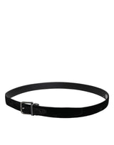 Dolce & Gabbana Black Leather Metal Buckle Classic Belt