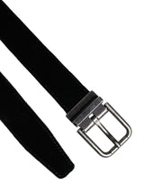 Dolce & Gabbana Black Leather Metal Buckle Classic Belt