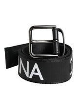 Dolce & Gabbana Black Leather Classic Metal Logo Buckle Belt