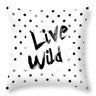 Nordic Style Black and White Velvet Pillow Covers
