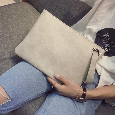 Dark Grain PU Casual Office Bag