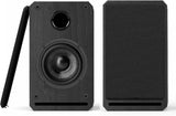 LONPOO Plug-N-Play Computer Speaker for Desktop and PC 30W RMS Active Bookshelf Speaker with 3-Inch Full Range SpeakerSupport Bluetooth 5.3 USB PlaybackAux-in and 3.5mm Earphone PortSliver