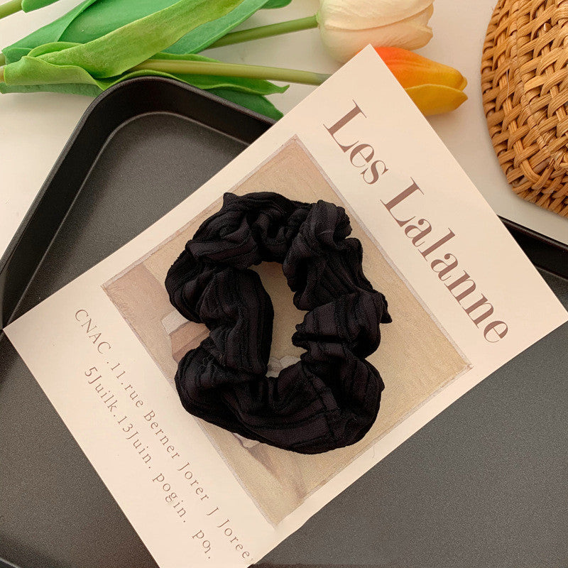 Spring Cream Puff Hair Ties - Sweet Fabric Accessories
