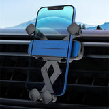 ACEXO Phone Holder Mount for Tesla Model 3 Model Y 2017-2023 Gravity Car Phone Mount Compatible with All 4.7-6.7 Inch Phones Model 3/Y Accessories (Blue)