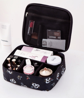 Portable Travel Makeup Bag and Toiletry Organizer