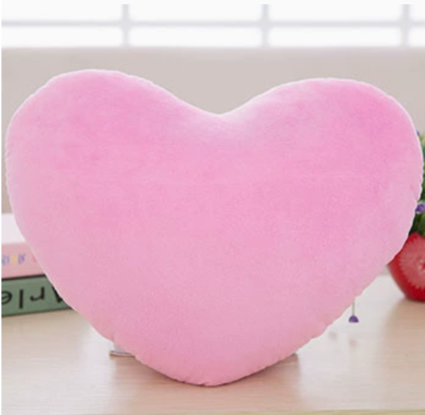 Plush Heart-Shaped Pillow Cushion