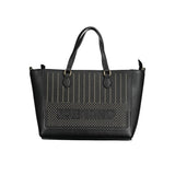 Mario Valentino Black Polyurethane Women Handbag