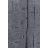 Brunello Cucinelli Gray Linen Shortsleeve Shirt