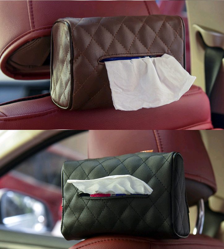 Car Seat-Back Tissue Box Holder