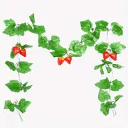 2 Pieces Fake Plastic Grapes Vines for Home Decor