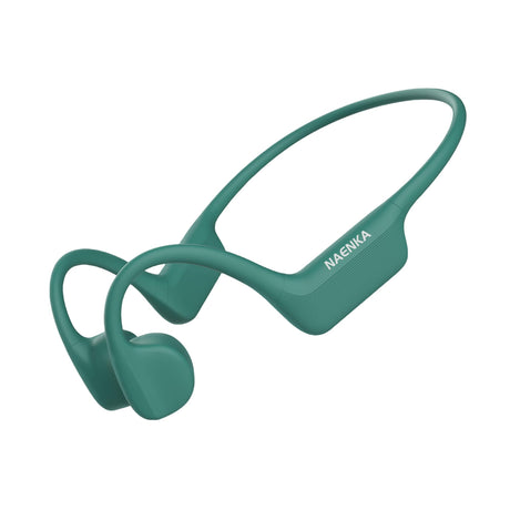 NANK Runner Neo Bone Conduction Headphones Bluetooth 5.2 Open Ear Headphones with Dual Mic IP66 Waterproof Wireless Headphones with Wireless Charging for Sports
